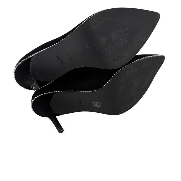 COACH Whitney Bootie Pointed Toe Ankle Boots Black Suede Size 10 B Studded Trim - Picture 7 of 10